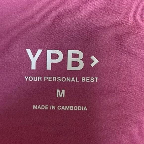 Abercrombie & Fitch YPB Pink High Rise Athletic Activewear Yoga Ankle Leggings M - Picture 4 of 4